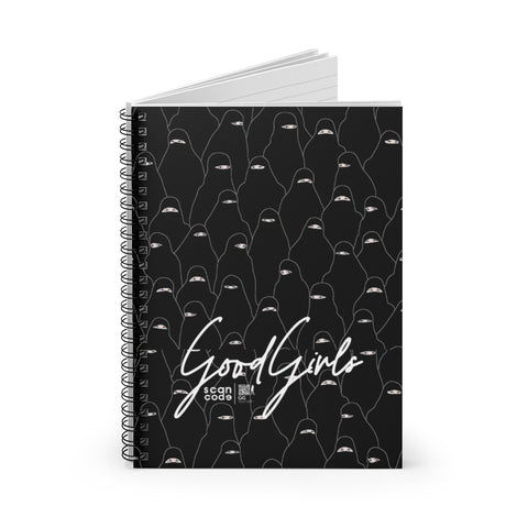 Good Girls Burka Black Spiral Notebook - Ruled Line
