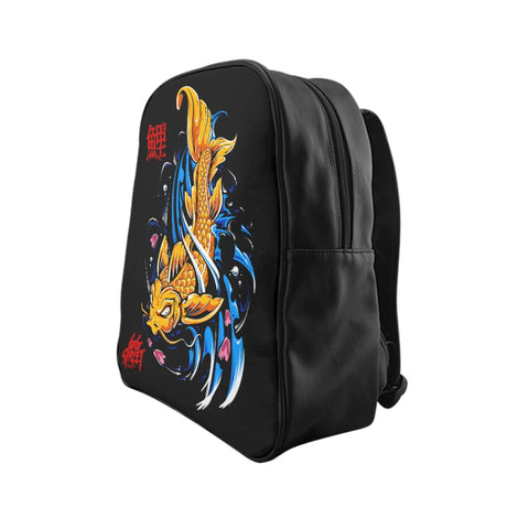 GG Street Colorful Koi Fish School Backpack
