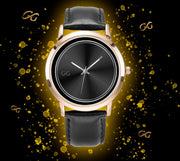 GG Stainless Steel Gold and Genuine Leather Band Water resistance Unisex Watch