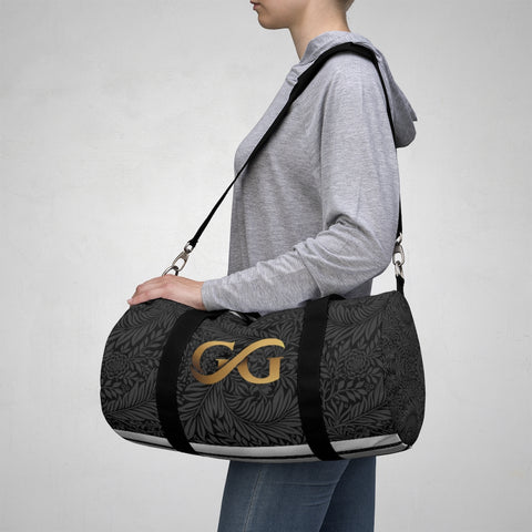 GG Golden Logo on Black Duffel Bag