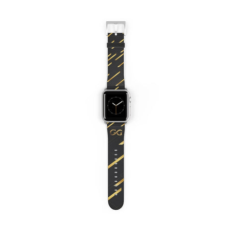 GG Black and Gold Apple Watch Band