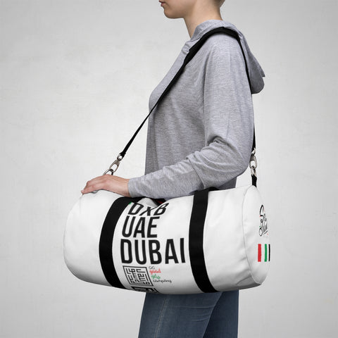 Dubai White Duffel Bag