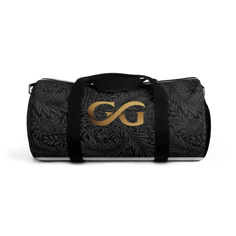 GG Golden Logo on Black Duffel Bag