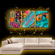 3 Panels Canvas Prints Wall Art for Wall Decorations Sex Island