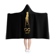GG Gold Girl Black Hooded Blanket