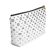 GG Style White Accessory Pouch w T-bottom GG New