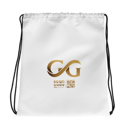 White GG Drawstring bag