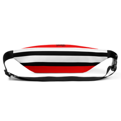 Black White and Red Fanny Pack