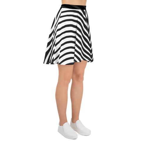 Black & White Skater Skirt