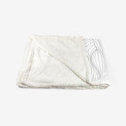 Wavy Black and White Double-Sided Super Soft Plush Blanket