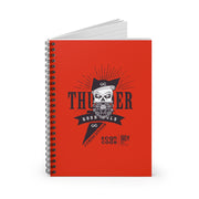 GG Thunder Red Spiral Notebook - Ruled Line