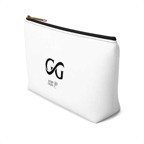 GG Gymkind White Accessory Pouch w T-bottom