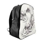 GG Street Koi Black and White School Backpack