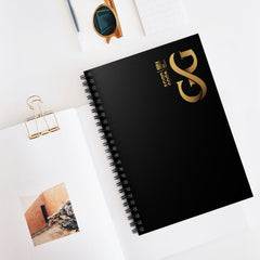 GG Black Spiral Notebook - Ruled Line