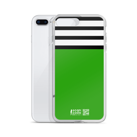 Green and Stripes iPhone Case
