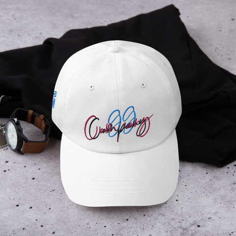 GG Cursive blue and pink Hat