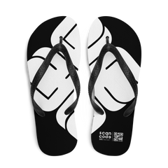 Black and White Flip-Flops