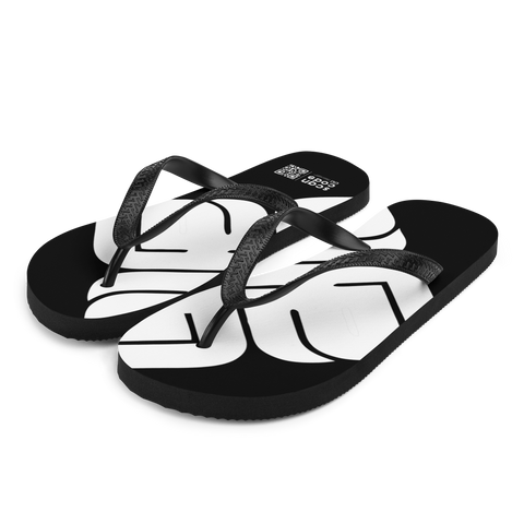 Black & White Classic Flip-Flops