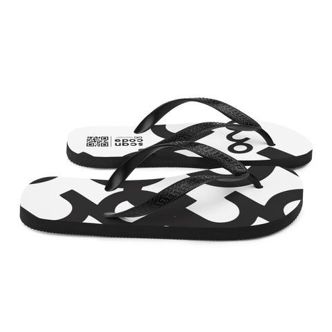 Black And White Flip-Flops