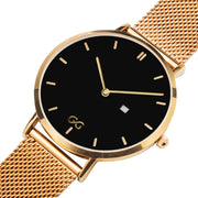 GG Gold Stainless Steel Bracelet Water resistance Unisex Luxury Watch
